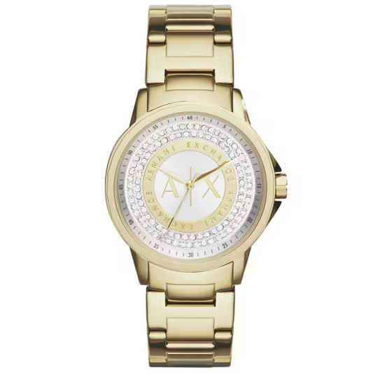 Armani Exchange Ladies AX4321 Gold Tone Bracelet Watch